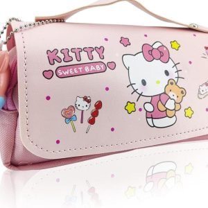 Hello Kitty Pink Squishy Pencil Bag Big Capacity