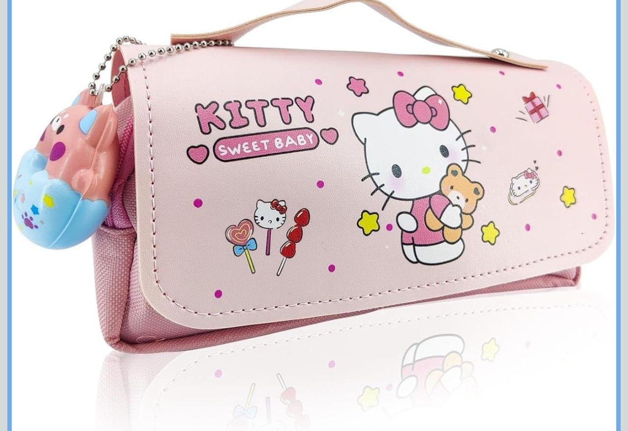 Hello Kitty Pink Squishy Pencil Bag Big Capacity