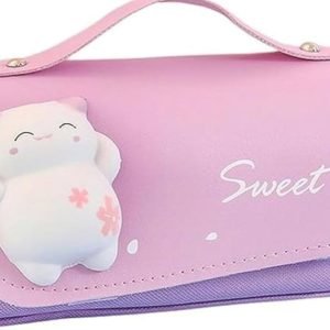 Kawaii Purple Squishy Pencil Bag Big Capacity