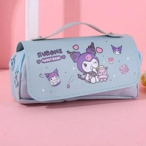 Karumi Blue Squishy Pencil Bag Big Capacity