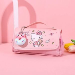 Hello Kitty Pink Squishy Pencil Bag Big