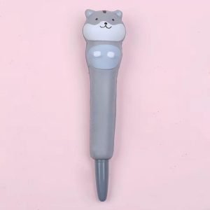 Kawaii Gray Cat Squishy Pen