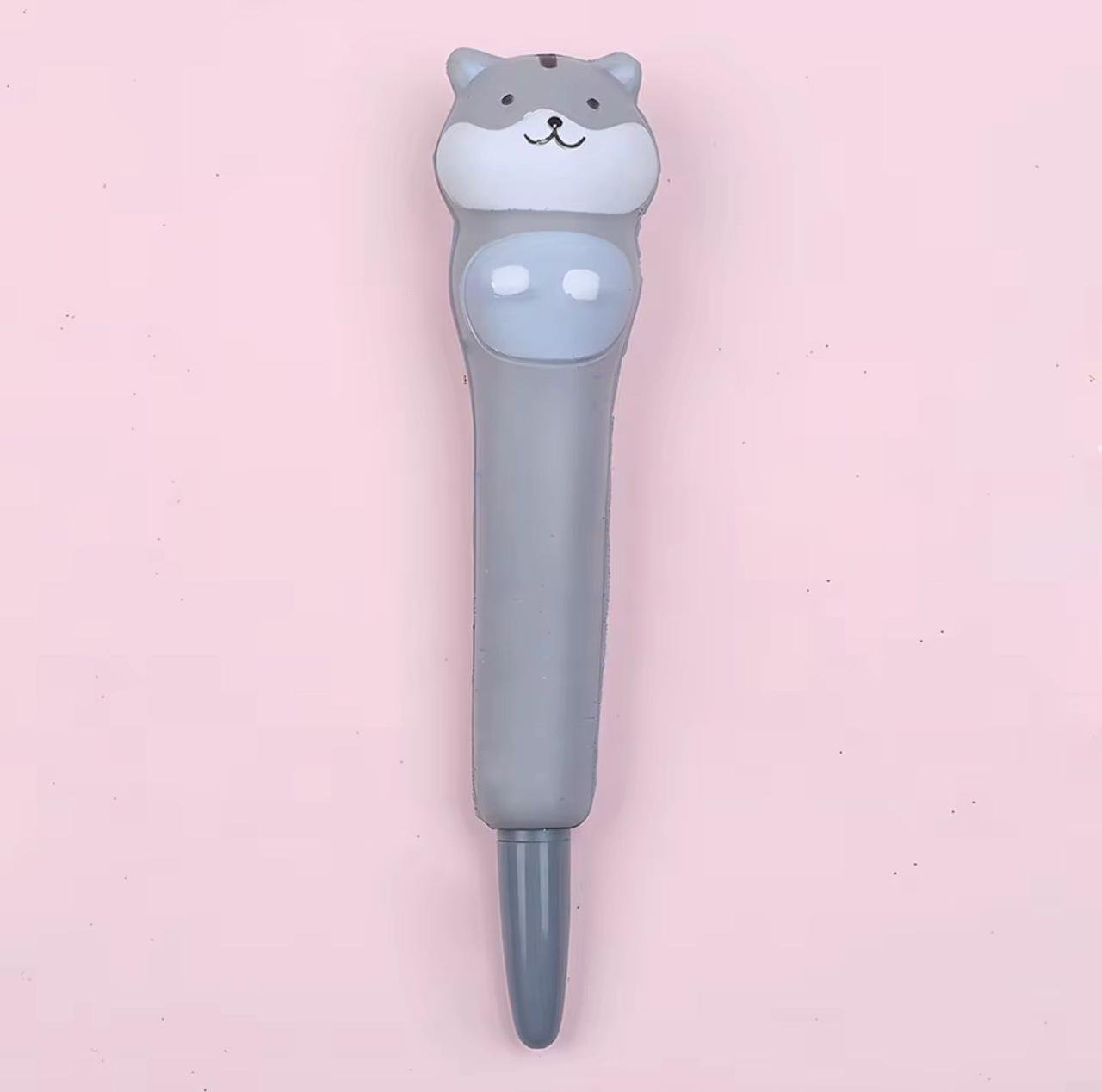 Kawaii Gray Cat Squishy Pen