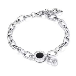 Stainless Steel Silver Chain Link Bracelet