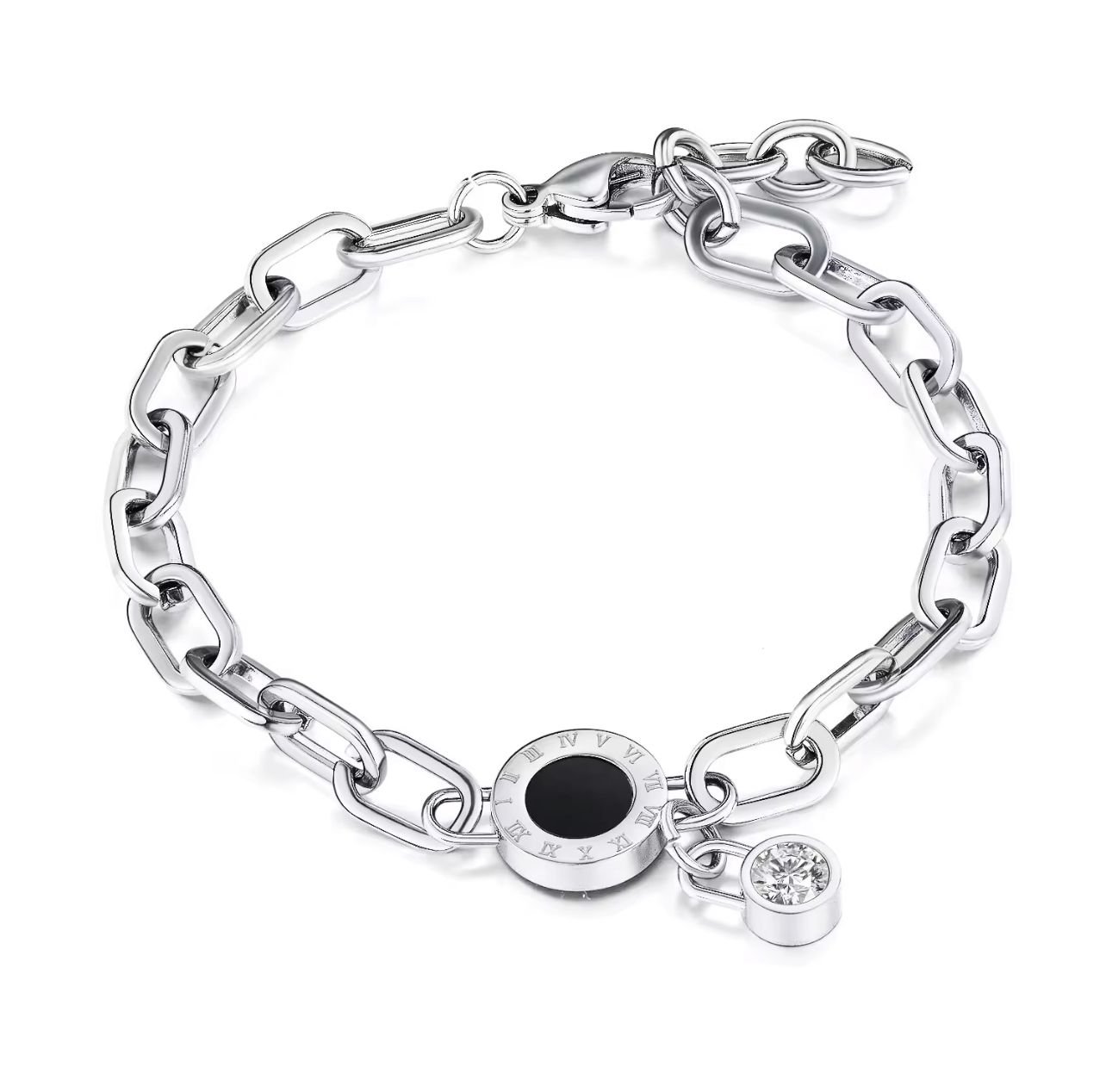 Stainless Steel Silver Chain Link Bracelet