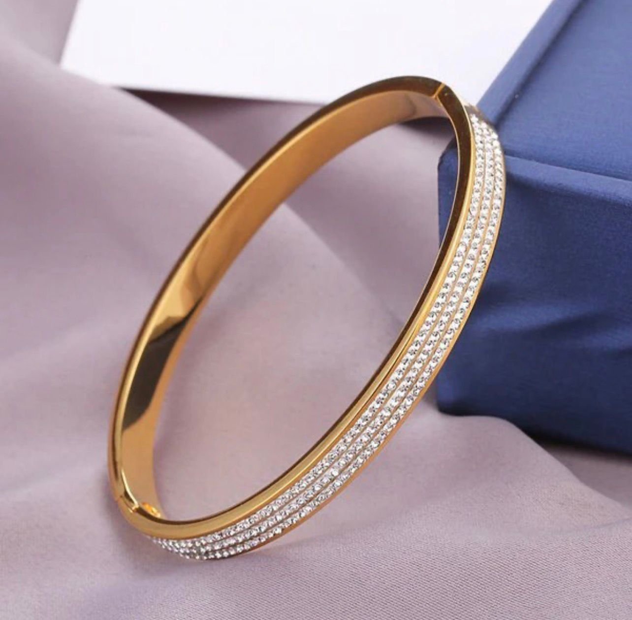 18K Gold-Plated bangle cubic Zircon