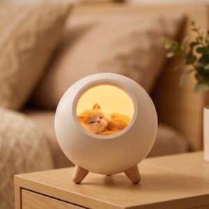 Cat House Night Lamp – White