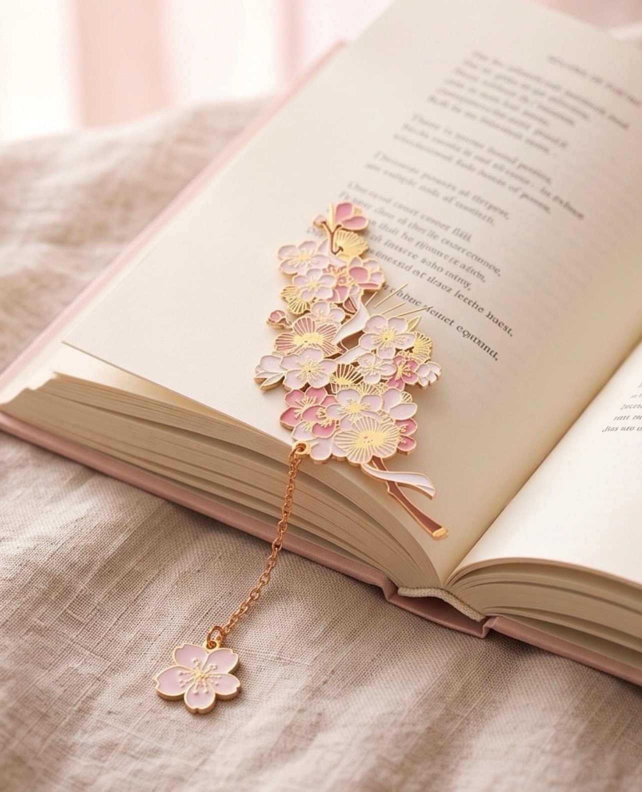 Cherry blossom bookmark